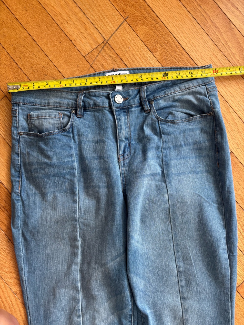 William Rast Blue Split-Front Flare Jeans - Picture 5 of 6